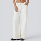 Ultra-Comfort Asymmetrical Jeans – Stretchy, Lightweight