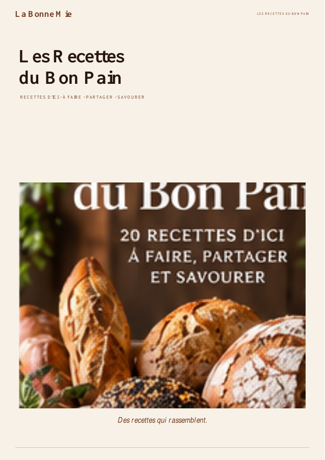 Les Recettes du Bon Pain